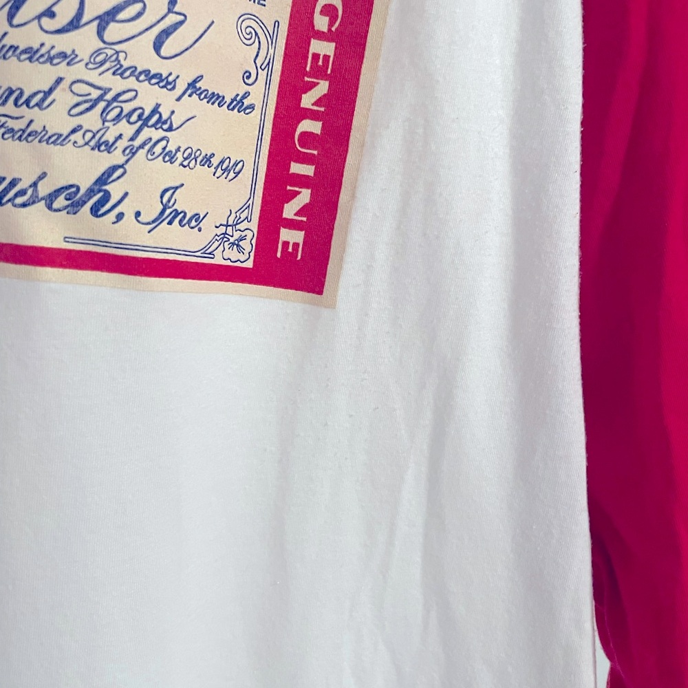 Authentic Budweiser Raglan - Picture 3 of 4